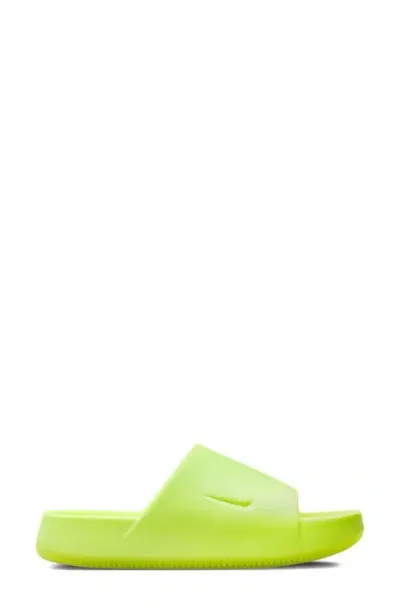 Nike Calm Slide Sandal In Volt/volt