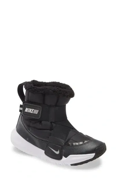 Nike Kids'  Flex Advance Slip-on Snow Boot In Black/white/smoke Grey