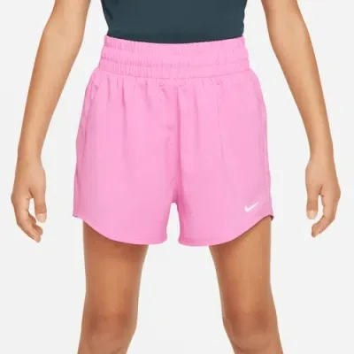 Nike Kids' Girls   Dri-fit One Woven Hr Shorts In Playful Pink/white