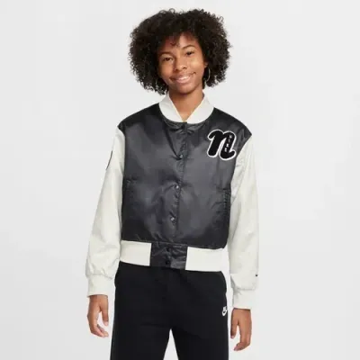 Nike Kids' Girls   Nsw Varsity Star Jacket In Black