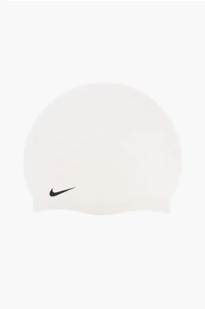 Nike Swim Solid Color Silicone Pool Cap In White