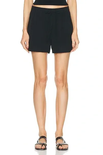 Nili Lotan Frances Silk Short In Black