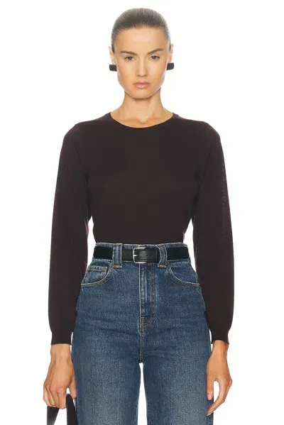 Nili Lotan Oriana Sweater In Burgundy