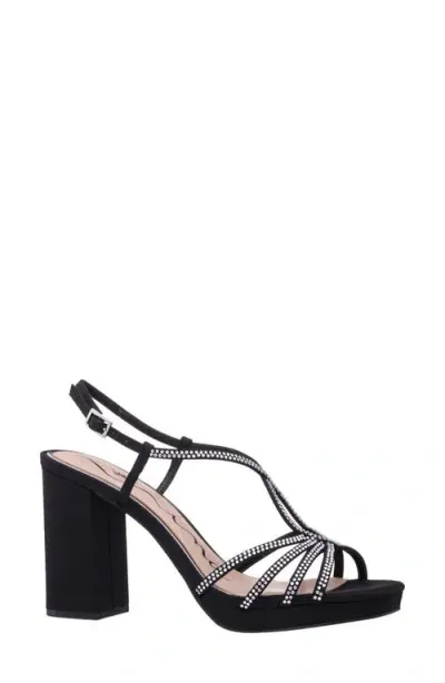 Nina Summer Slingback Platform Sandal In Black