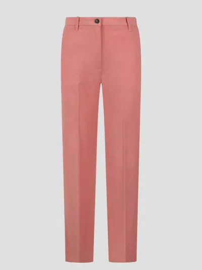 Nine In The Morning Deep Palazzo Trousers In Pink & Purple