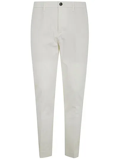 Nine In The Morning Easy Chino Slim Man Trousers In White