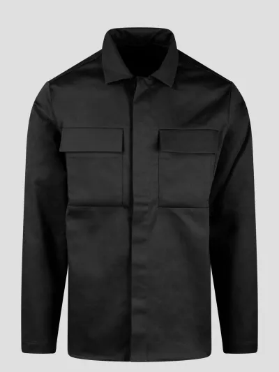 Nine In The Morning Frud Raw Shirt In Black