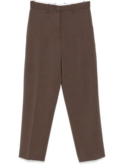 Nine In The Morning Time Trousers In Brown