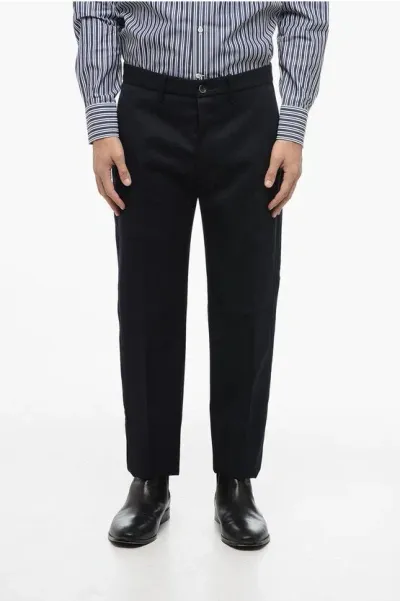 Nine In The Morning Wool Nikolas Pants With Front Buttoning In Black