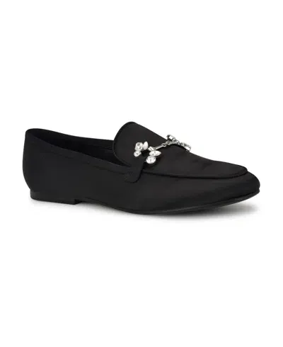 Nine West Women's Bennit Slip-on Round Toe Dress Loafers In Black