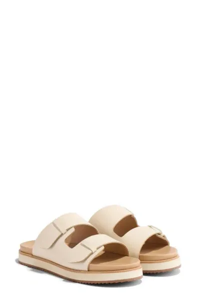 Nisolo Ella Go-to Platform Slide Sandal In Bone