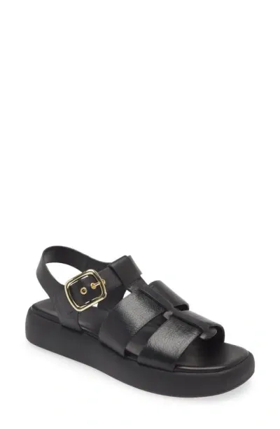 Nordstrom Avea Platform Fisherman Sandal In Black