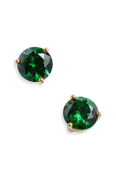 Nordstrom Cubic Zirconia Stud Earrings In Green