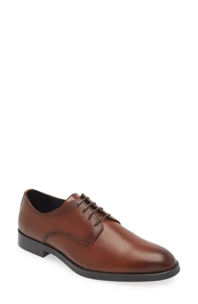 Nordstrom Emmett Plain Toe Derby In Brown Ochre