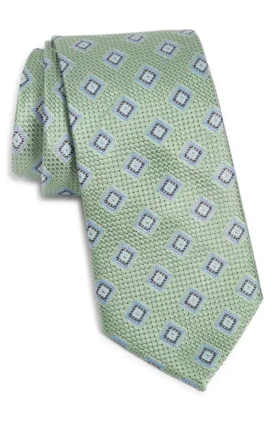 Nordstrom Geometric Silk Tie In Green