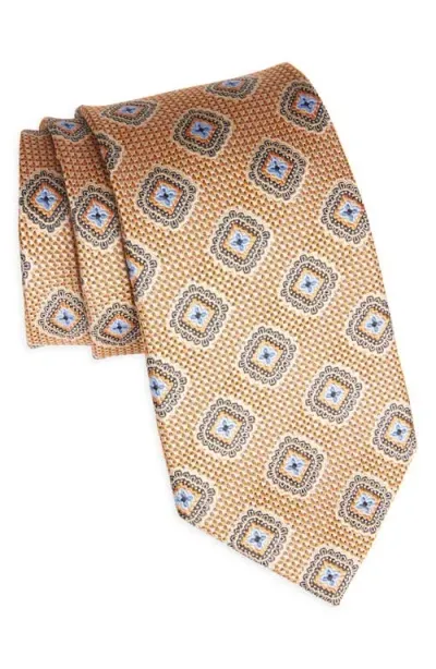 Nordstrom Geometric Silk Tie In Yellow