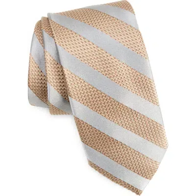 Nordstrom Hyser Stripe Silk Tie In Yellow