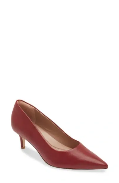 Nordstrom Kiplyn Pointed Toe Pump In Red Garnet