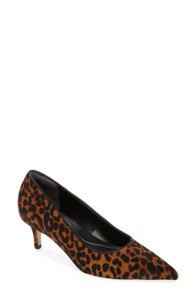 Nordstrom Kiplyn Pointed Toe Pump In Tan Leopard