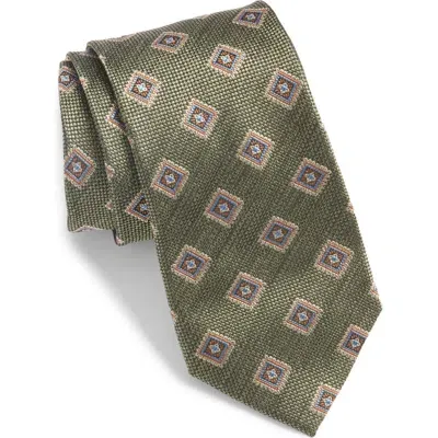 Nordstrom Medallion Silk Tie In Green