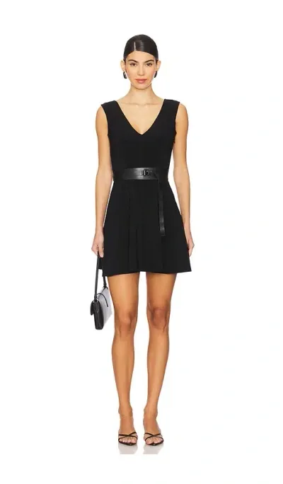 Norma Kamali Grace Mini Dress In Black