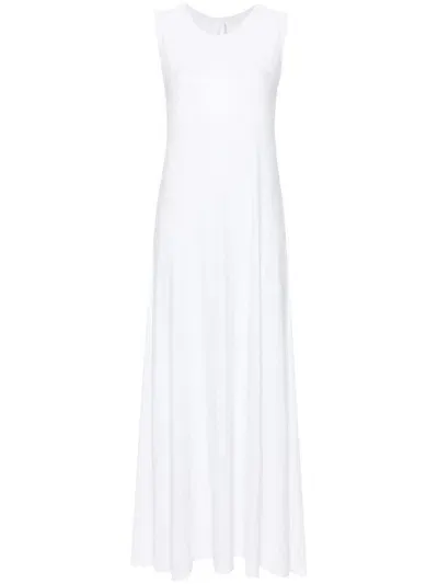 Norma Kamali Swing Maxi Dress In White