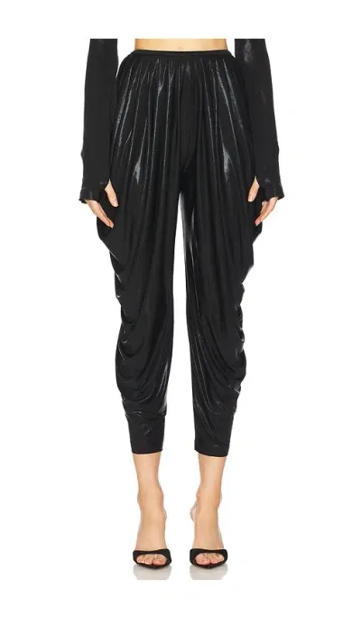 Norma Kamali Waterfall Pant In Black