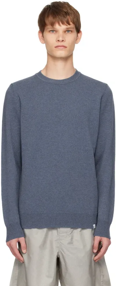 Norse Projects Blue Sigfred Sweater In Calcite Blue