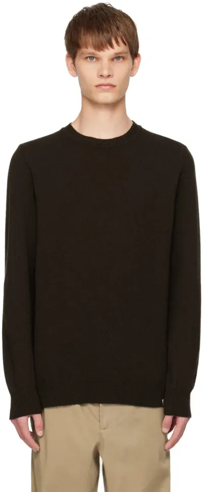 Norse Projects Brown Sigfred Sweater In Truffle