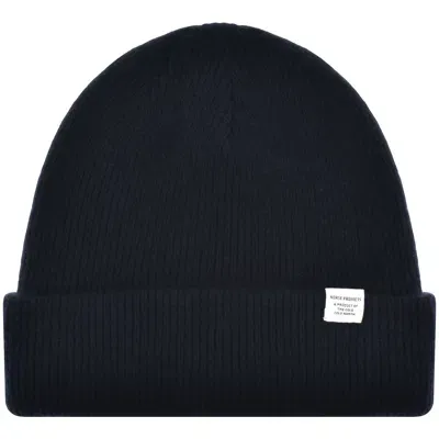 Norse Projects Merino Lambswool Beanie Navy