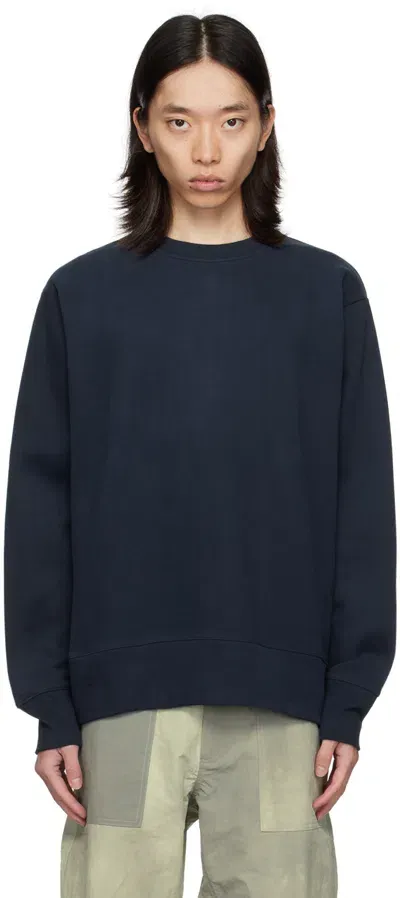 Norse Projects Navy Arne Sweatshirt In Dark Navy