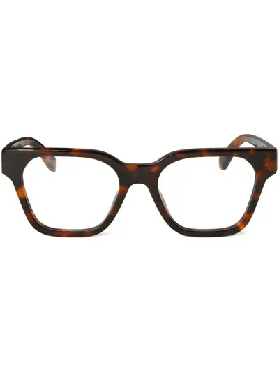 Off-white Arrows Glasses In Brown