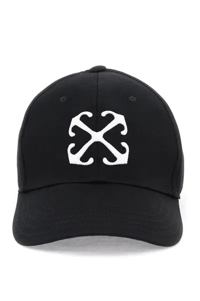 Off-white Off White "arrow Logo Baseball Cap With Adjustable In Black