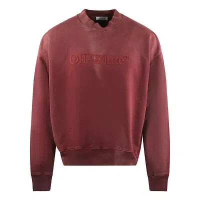 Pre-owned Off-white Herren Sweatshirts Omba054f23fle019 2222 In Rot