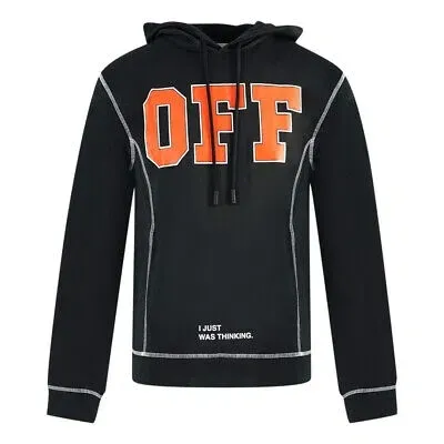 Pre-owned Off-white Off White Herren Sweatshirts Ombb021f17246044 1019 Jumper In Schwarz