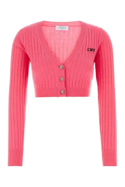 Off-white Knitwear In Fuchsia