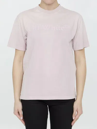 Off-white Laundry Casual T-shirt In Pink