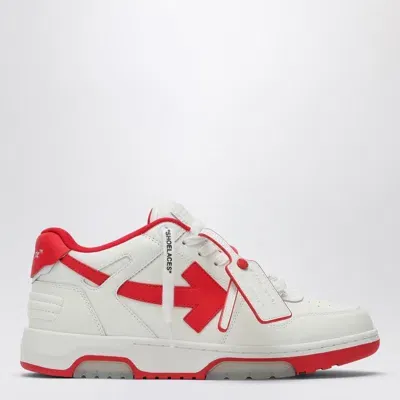 Off-white Men's Out Of Office White/red Sneaker | Size 45 | Omia189f24lea002