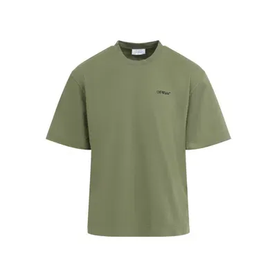 Off-white Windy Arrow Skate T-shirt In Green