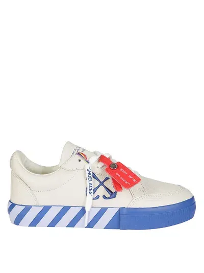 Off-white Offwhite Sneachers Bande Azzurre In White