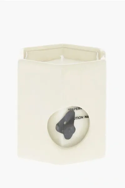 Off-white Perfumed Paperwork Candle In Gray