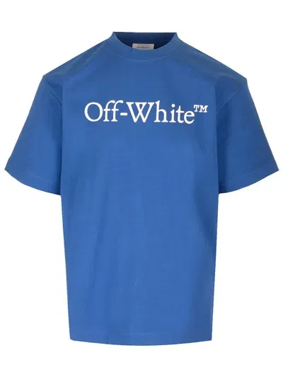 Off-white Skate T-shirt In Blue