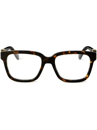 Off-white Optical Style 63 Glasses In Brown