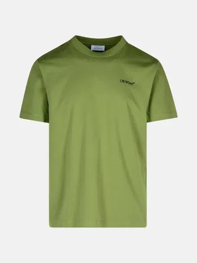 Off-white 'windy' Green Cotton T-shirt