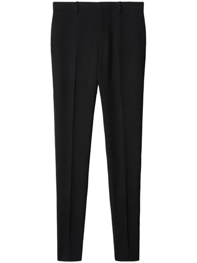 Off-white Off White Wool Skinny Trousers In Black