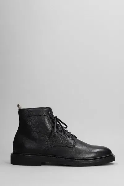 Officine Creative Eventual Leather Boots In Black