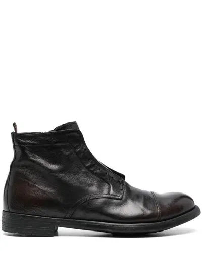 Officine Creative Hive/005 Ankle Boots In Black