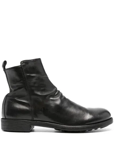 Officine Creative Sergeant/005 Ankle Boots In Black