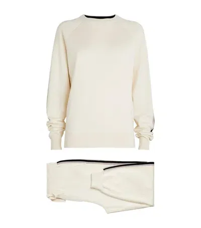 Olivia Von Halle Silk-cashmere Missy Tracksuit In Ivory