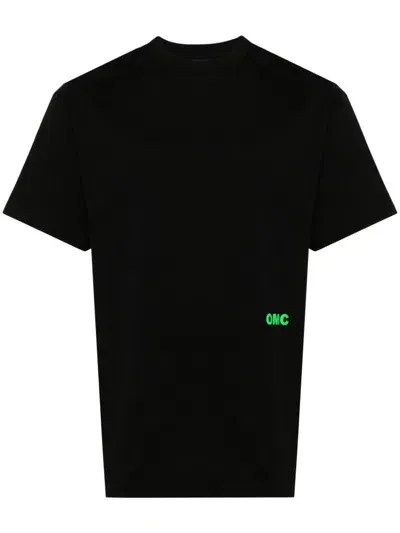 Omc Logo-print Cotton T-shirt In Black